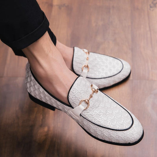 Low collar foot business casual leather shoes