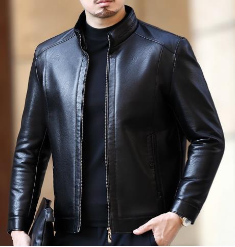 Men Leather Jacket - Pantagonia May Sale