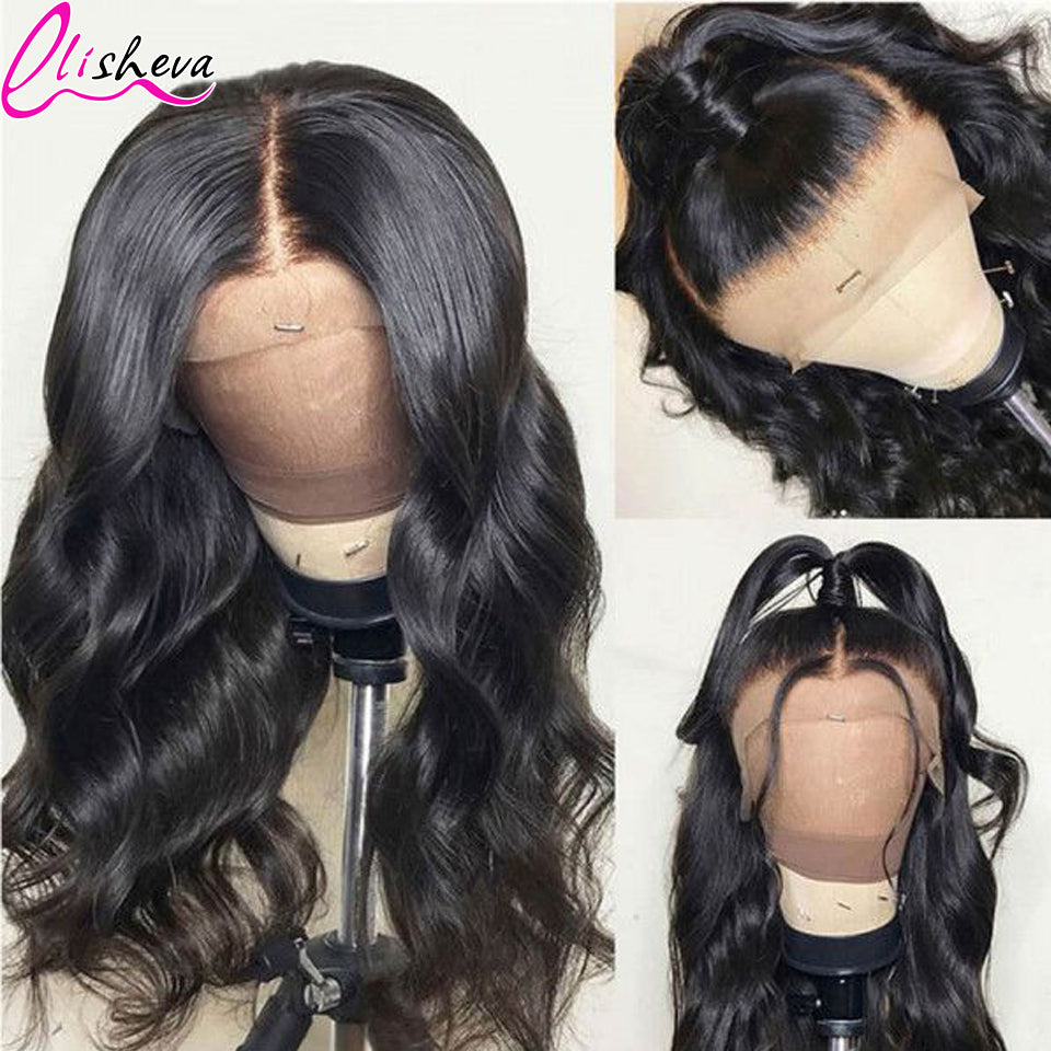 HD Transparent Lace 13x4 Body Wave Lace Front Wig Human Hair Lace Frontal Human Hair Wigs For Woman Body Wave 4x4 Glueless Wig