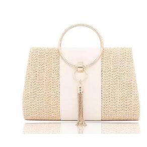 Fiorella Rattan Straw Handbag