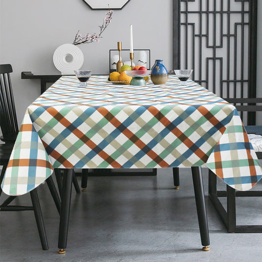 Printed tablecloth tablecloth PEVA/EVA material waterproof and oil-proof composite tablecloth embossed lock edge processing