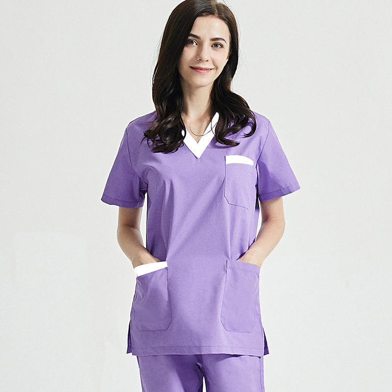 Hand washing clothes doctor's operating clothes women's short sleeve split suit