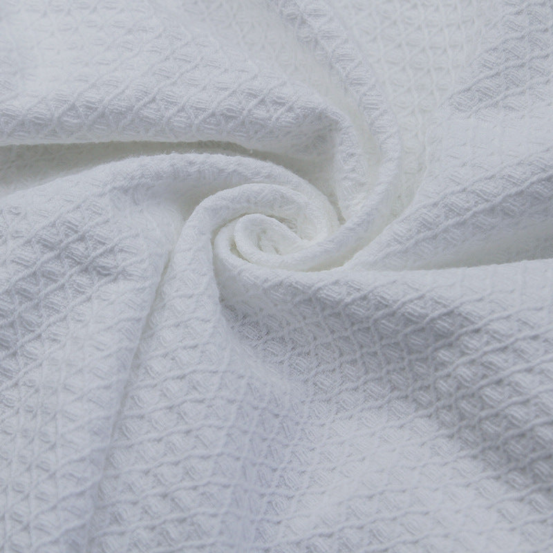 Hotel bathrobe waffle cotton green collar hotel bathrobe beauty salon waffle bathrobe nightgown pure cotton wholesale