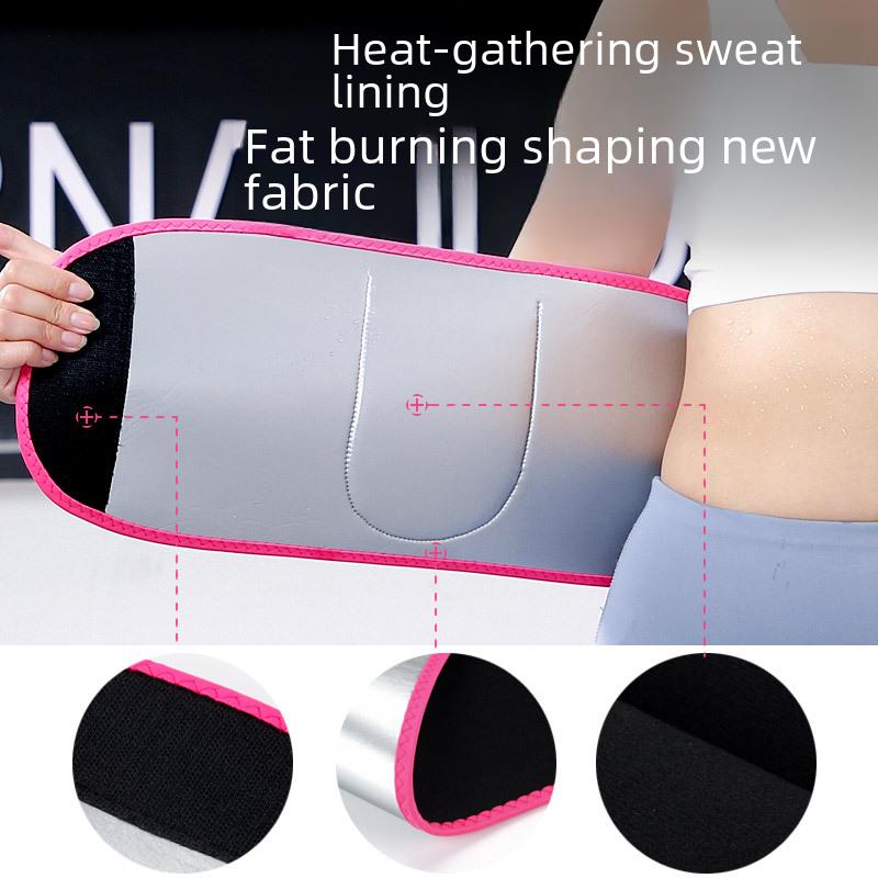 Silver Ion Sports Sweat Collapsing Belt Body Shaping Running Fat Burning Yoga Waist Protection Sweat Exploding Fitness Belt Sweat Belly Belt