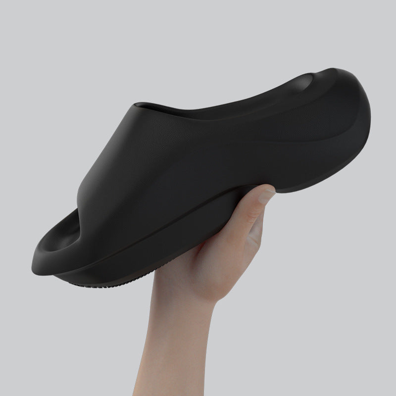 Men's Outside Comfortable Soft slippers Non-slip Home Shoes EVA High Quality Thick Sole Slides Women's Platform Slippers Homme