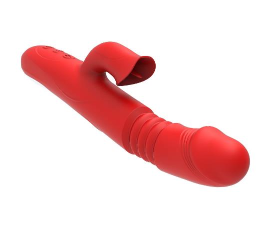 Rabbit vibrator with telescopic rotation and FIRE heating - Free Shipping