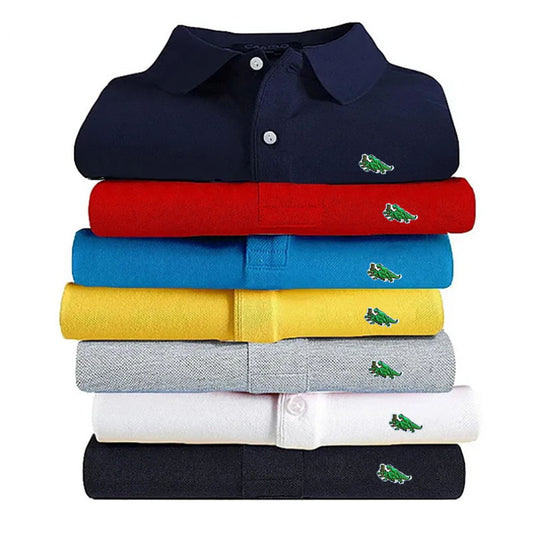 2024 New Men High-end Embroidered Casual Polo Shirt Short Sleeve Top High Quality Summer