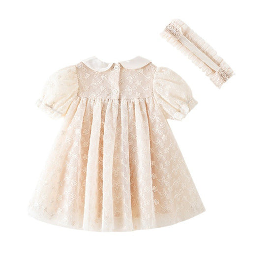 Fashionable Personality Two-layer Wrap Shirt Baby Dress