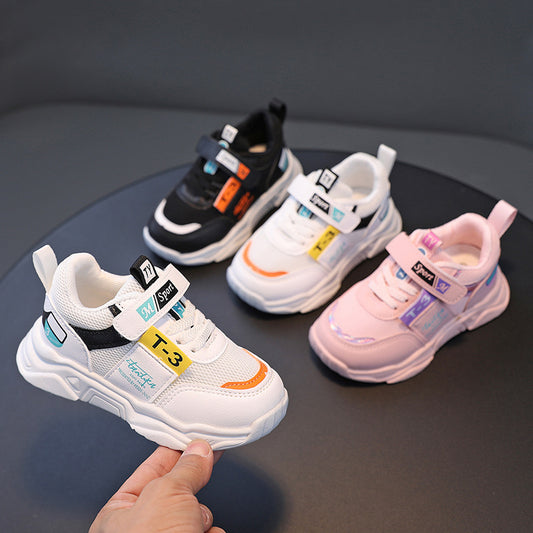 Girls Mesh Breathable Autumn Children'S Running Shoes