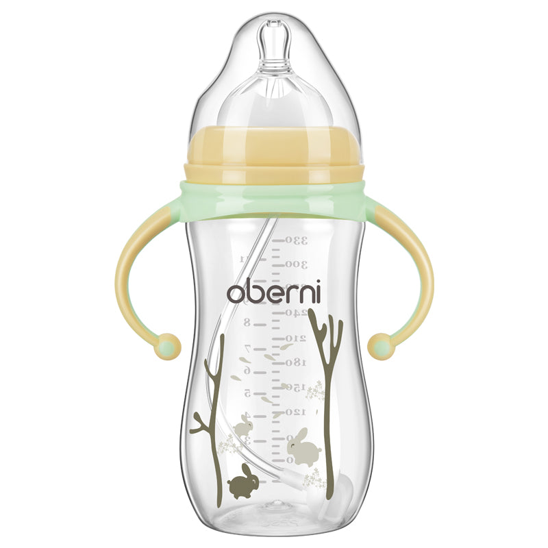 Anti-fall and anti-flatulence feeding bottle