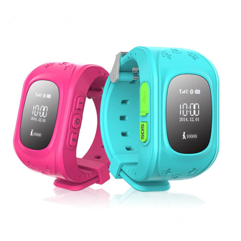 GPS Tracker Kids Smart Watch for Children Girls Boys Holiday Birthday with Camera SIM Calls Anti-lost SOS Smartwatch Bracelet for iPhone Android Smartphone