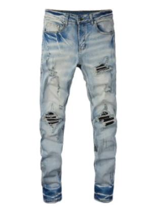 Ripped Patch Jeans