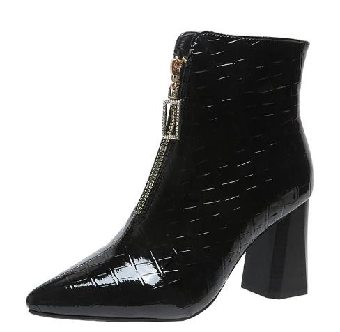 Women's Short Ankle Boot - Snake Bottie