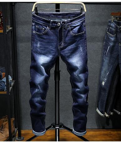 New Spring Autumn Korean Fashion Stretch Denim Boys Boyfriend Jeans Designer Clothes Skinny Trousers Male Slim Blue Ripped Pants