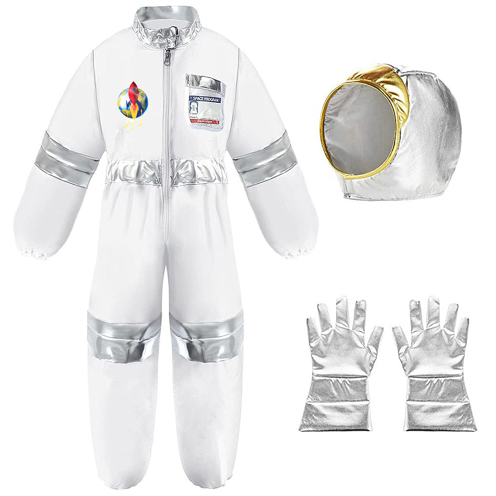 Children's space suit Halloween cosplay performance suit astronaut gloves holiday party performance play suit