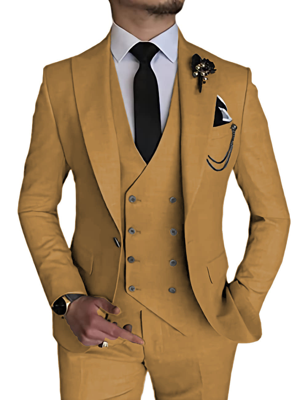 Business Casual Men's Three-piece Suit