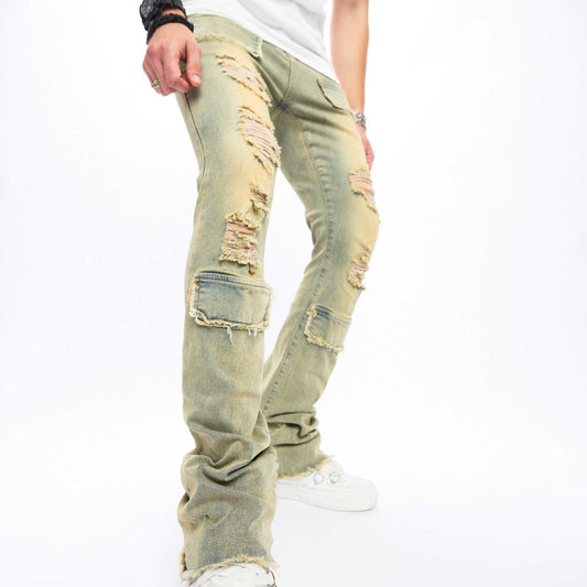 Elastic Youth Heavy Duty Flare Jeans