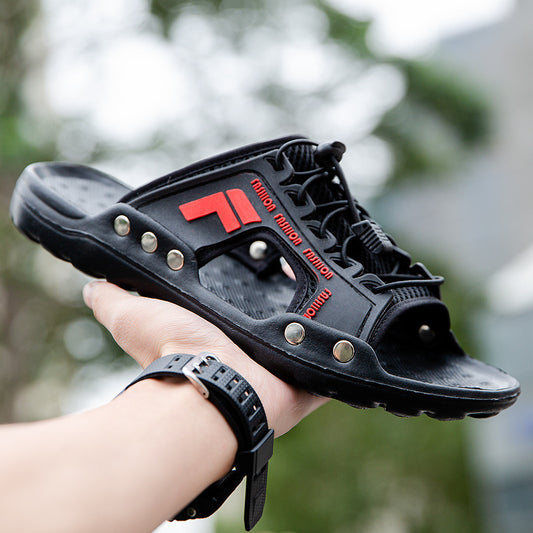 Shoes Rubber Men's Outdoor Leather Men's Cross Boys Sandals