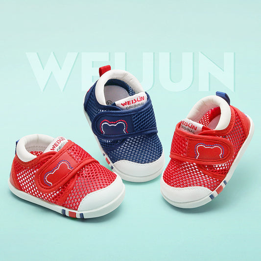 Men's Baby Soft Soled Toddler Shoes Female Children's Baby Mesh Breathable Shoes