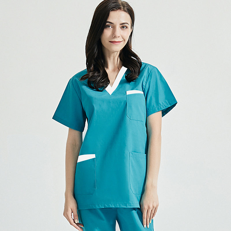 Hand washing clothes doctor's operating clothes women's short sleeve split suit