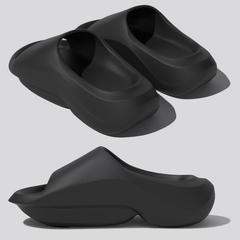 Men's Outside Comfortable Soft slippers Non-slip Home Shoes EVA High Quality Thick Sole Slides Women's Platform Slippers Homme