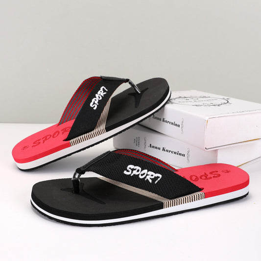 New 45 size flip flops men's plus size shoes summer beach travel slippers outer wear thick bottom flip-flops