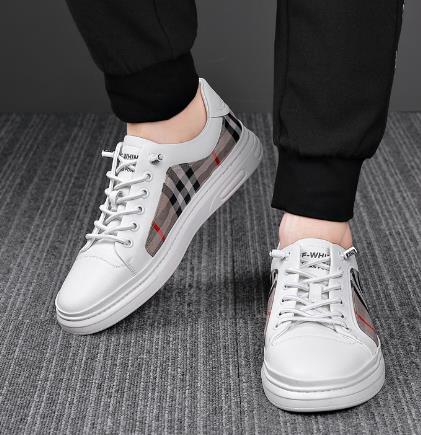 Breathable Check Cloth Board Shoes Youth Casual Shoes Men