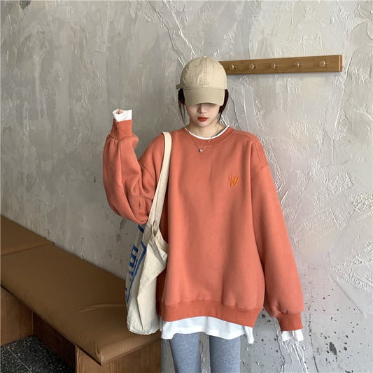 Ladies Fashion Winter Loose Lazy Top