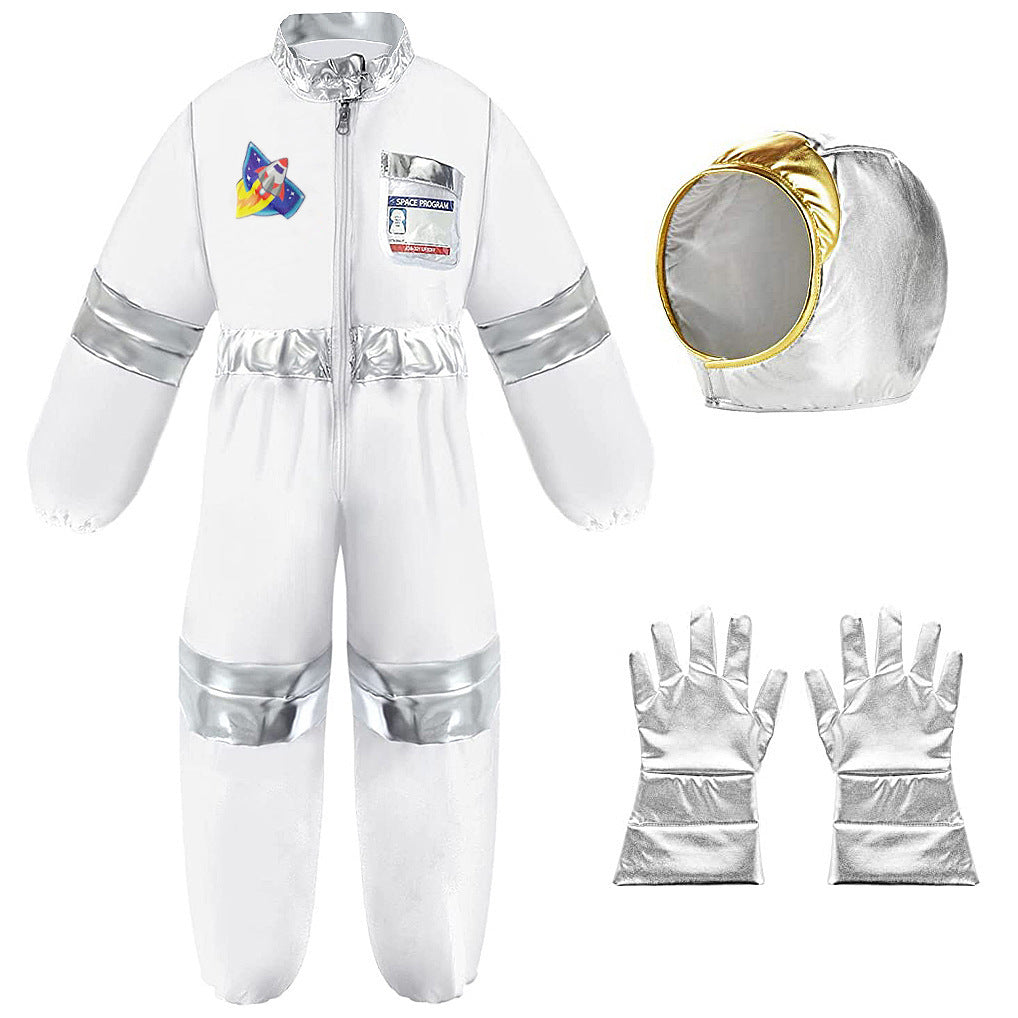 Children's space suit Halloween cosplay performance suit astronaut gloves holiday party performance play suit