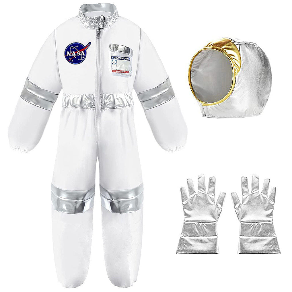 Children's space suit Halloween cosplay performance suit astronaut gloves holiday party performance play suit