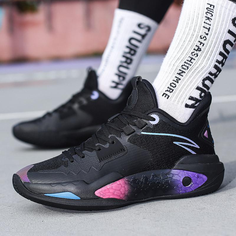 Crazy 5 basketball shoes men's shock-absorbing high-elastic combat basketball shoes High School Female Student Competition shoes trendy sneaker