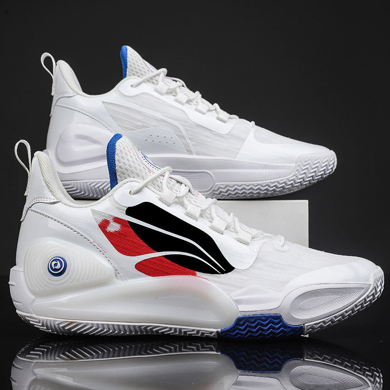 Basketball Shoes Men's Rubber and Plastic Bottom Rebound Game Boots Couple Sports Tennis Shoes Wade Blitz 9td Basketball Shoes