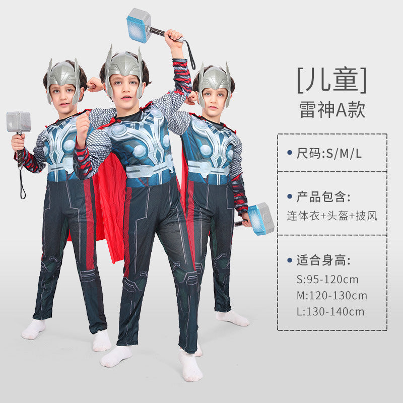 Halloween Costume Child Avengers Captain America Iron Man Superman Spiderman Optimus Prime Muscle Suit