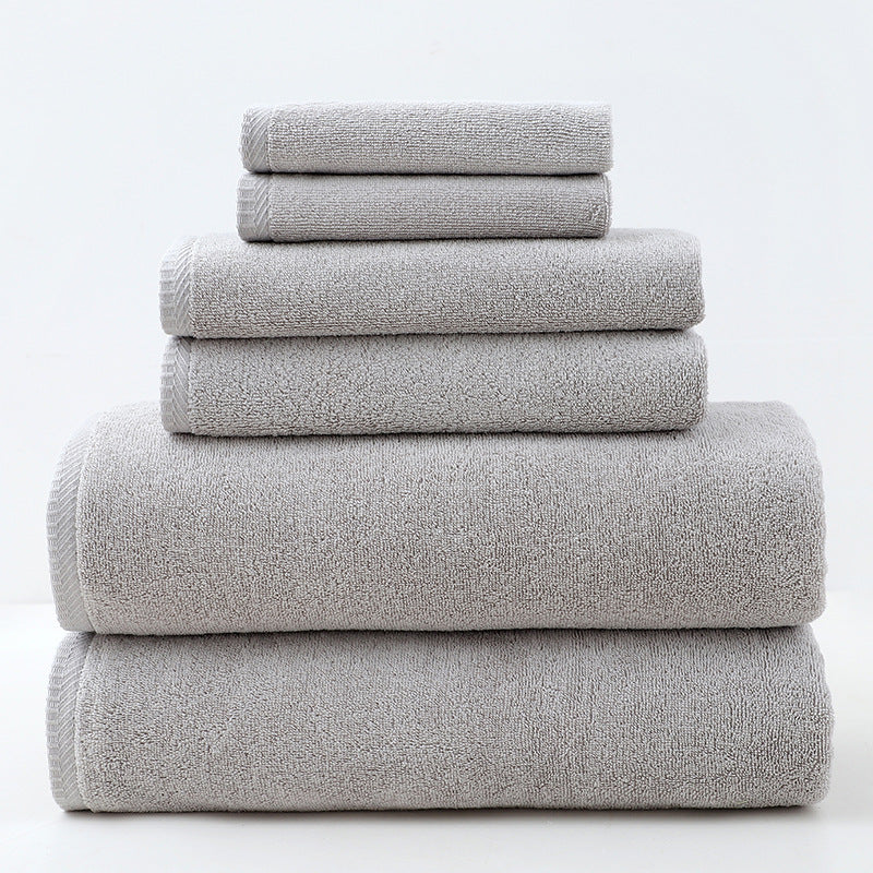 In stock wholesale cross-border towel bath towel cotton 6-piece set Amazon exclusively for adults cotton bath towel suit