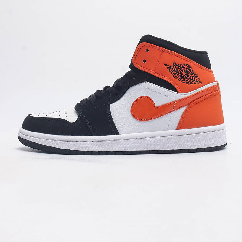 Putian shoes source delivery first layer AJ1 MID Joe 1 MID-top basketball shoes men's shoes wear-resistant women's sneaker