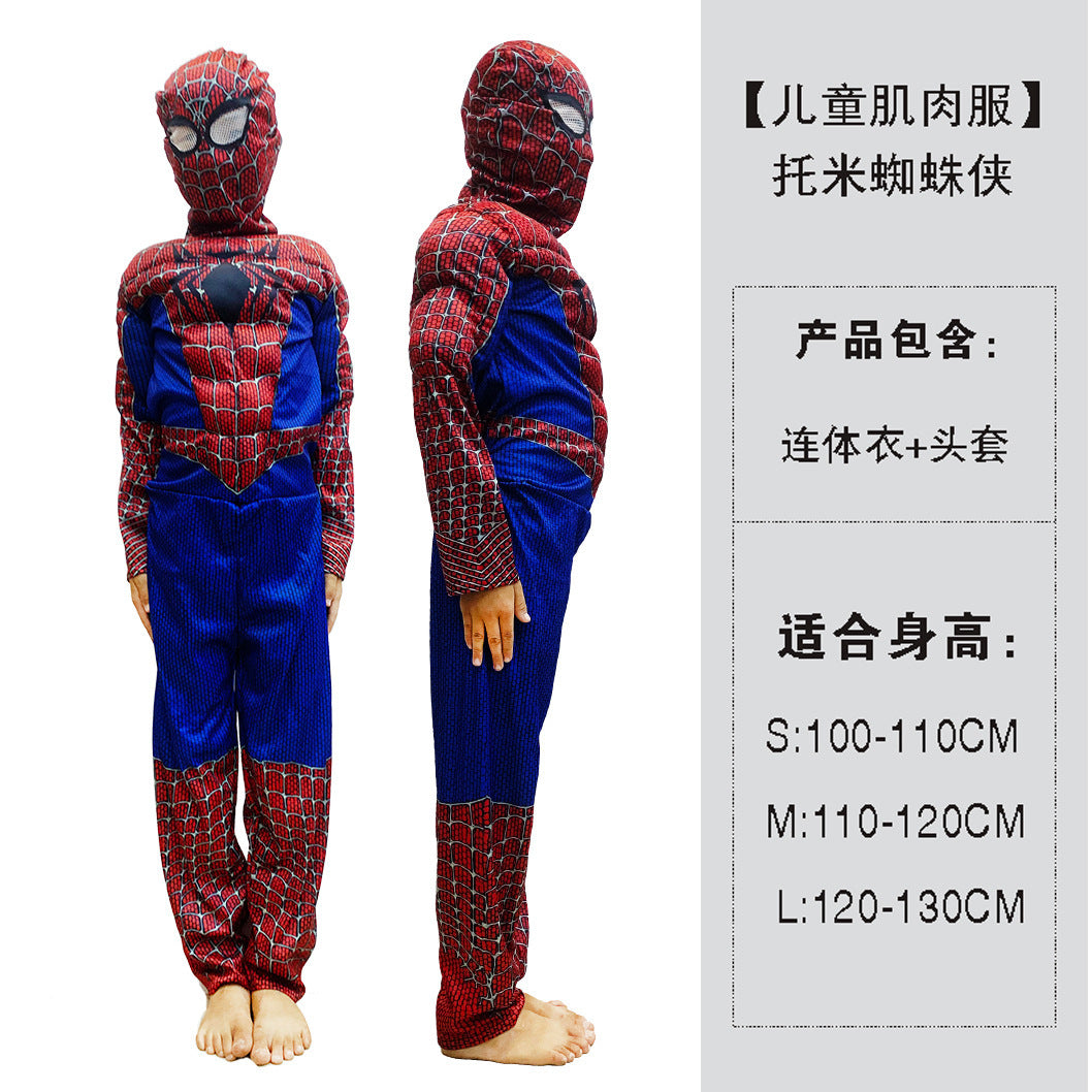 Halloween Costume Child Avengers Captain America Iron Man Superman Spiderman Optimus Prime Muscle Suit