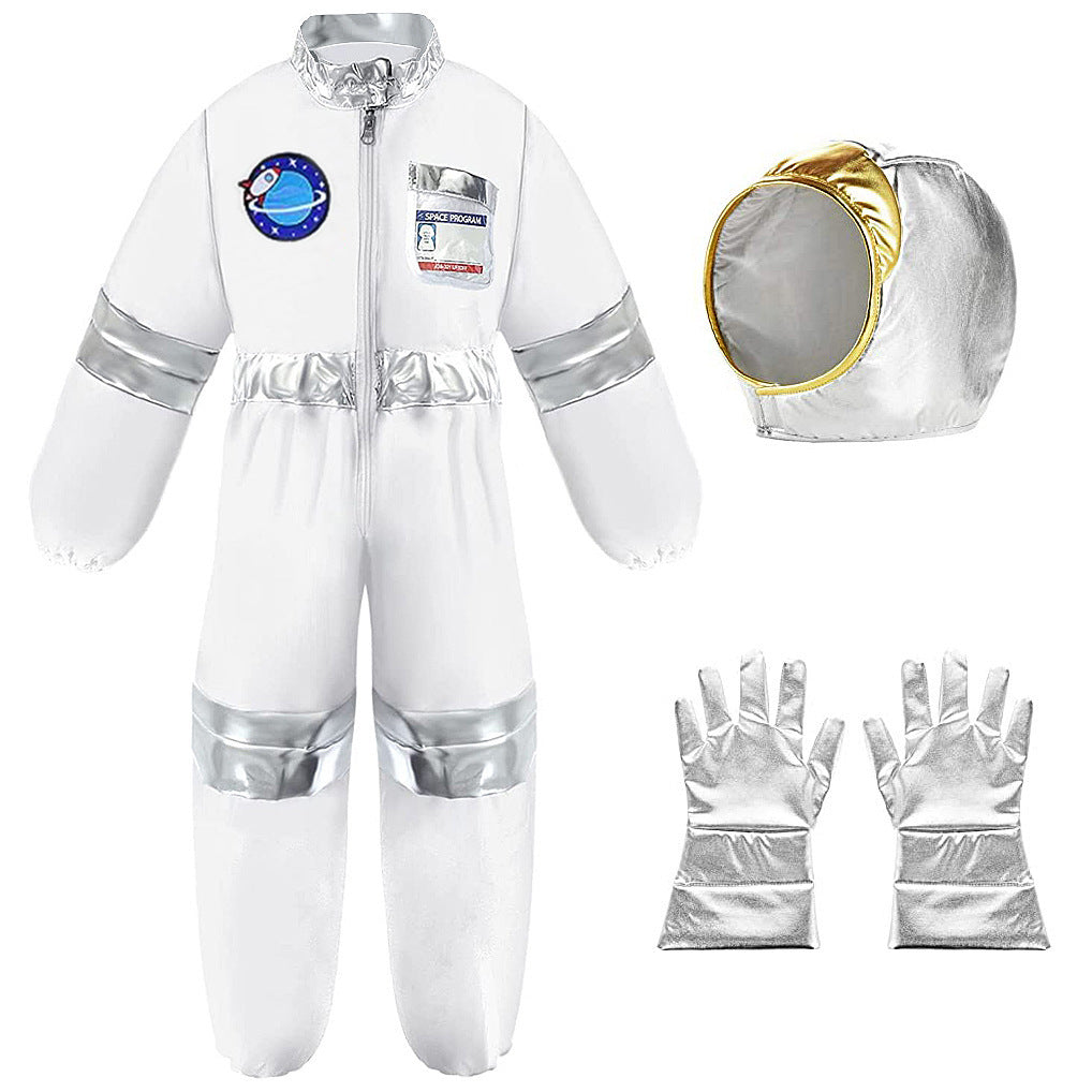 Children's space suit Halloween cosplay performance suit astronaut gloves holiday party performance play suit