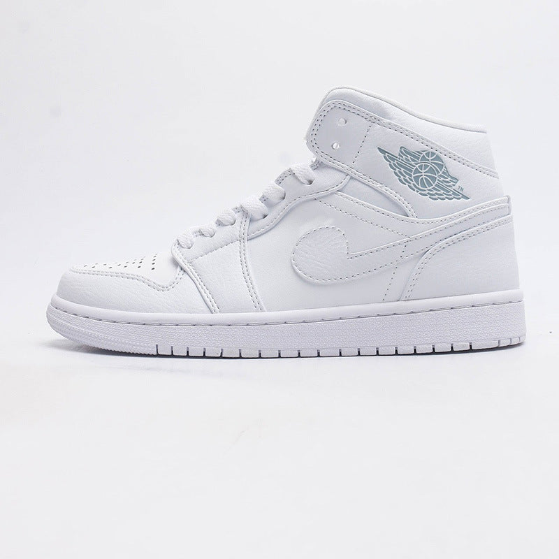 Putian shoes source delivery first layer AJ1 MID Joe 1 MID-top basketball shoes men's shoes wear-resistant women's sneaker