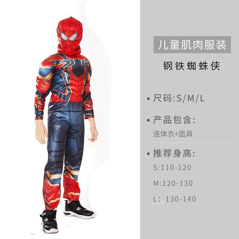 Halloween Costume Child Avengers Captain America Iron Man Superman Spiderman Optimus Prime Muscle Suit