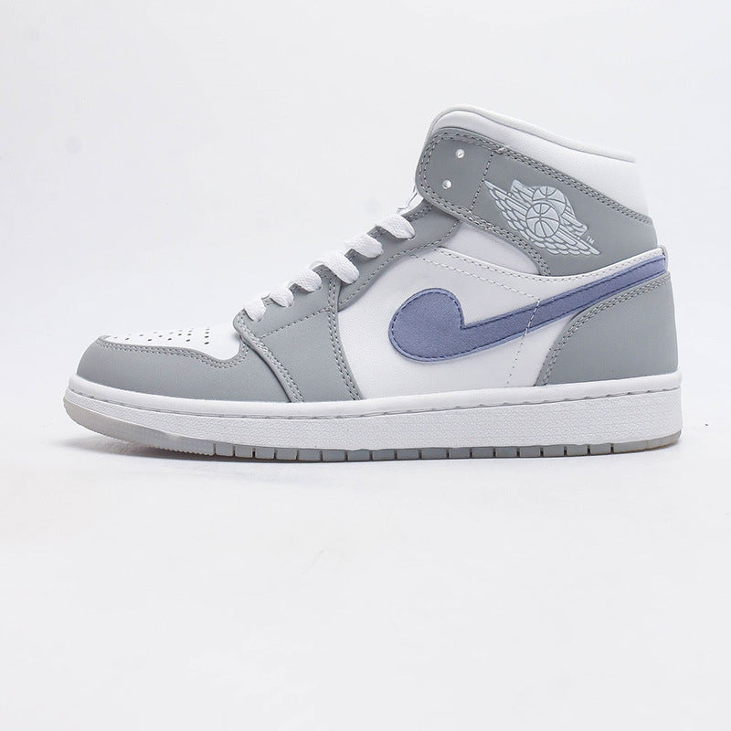 Putian shoes source delivery first layer AJ1 MID Joe 1 MID-top basketball shoes men's shoes wear-resistant women's sneaker