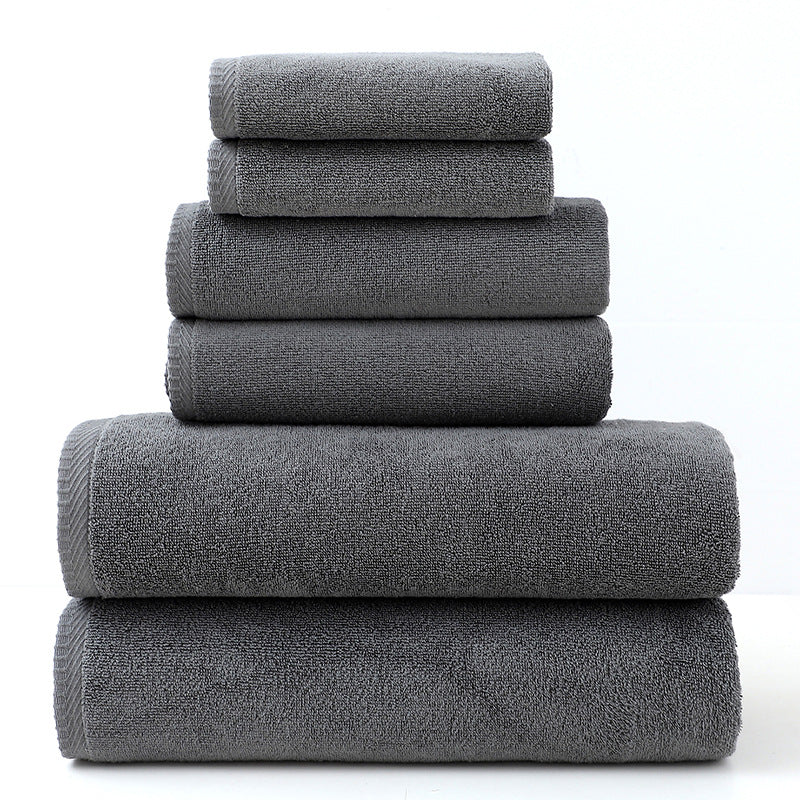In stock wholesale cross-border towel bath towel cotton 6-piece set Amazon exclusively for adults cotton bath towel suit
