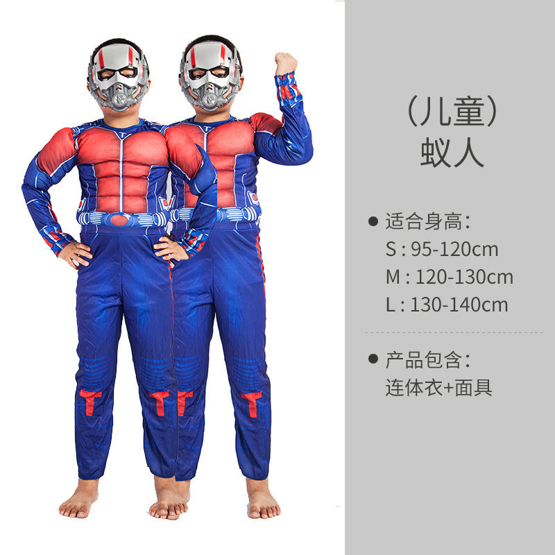 Halloween Costume Child Avengers Captain America Iron Man Superman Spiderman Optimus Prime Muscle Suit