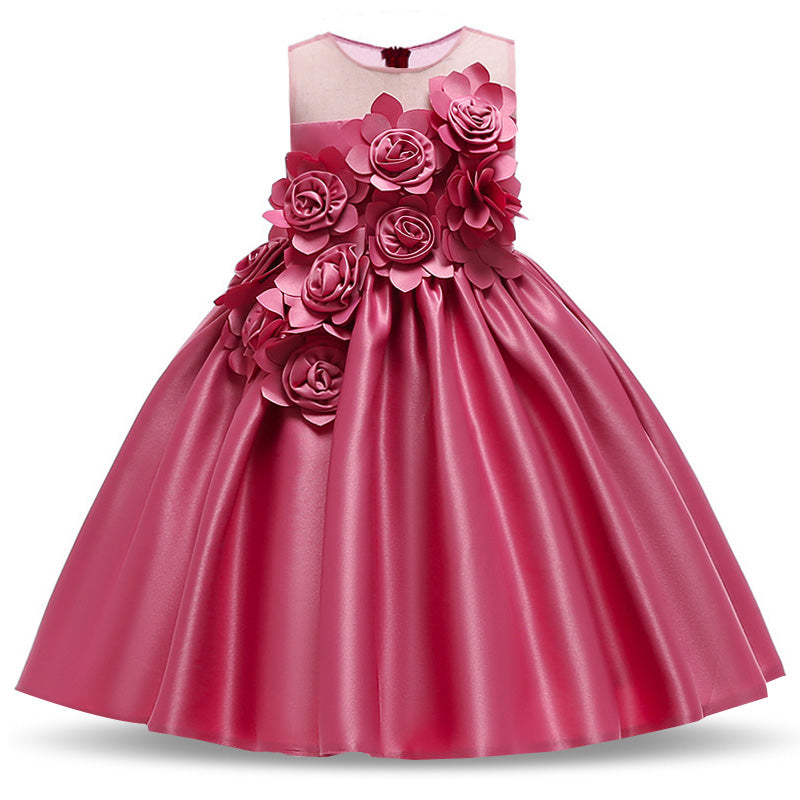 Summer Baby Girl Party Dress Kids Clothes Children Elegant Birthday Princess Wedding Prom Dance Costume 3 -10 Year