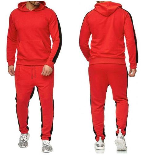 Spring and fall casual sports suit plus men's hoodie fashion suit