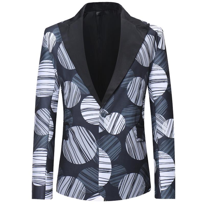 2020 autumn and winter new men's casual formal suit jacket foreign trade youth men's men's floral suit wholesale