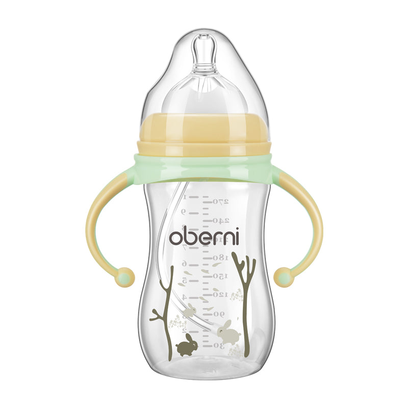 Anti-fall and anti-flatulence feeding bottle