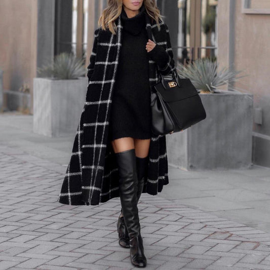 Ladies woolen coat autumn and winter coat