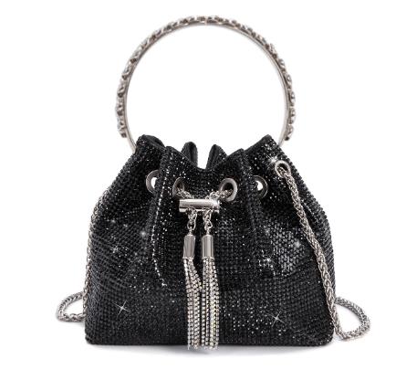 Rainbow Tassel Shiny Hand Diamond Bag