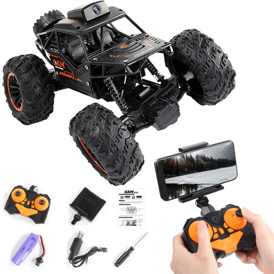 Cross-border hot sale remote control car rc boy alloy off-road vehicle with camera Children's electric toy remote control car