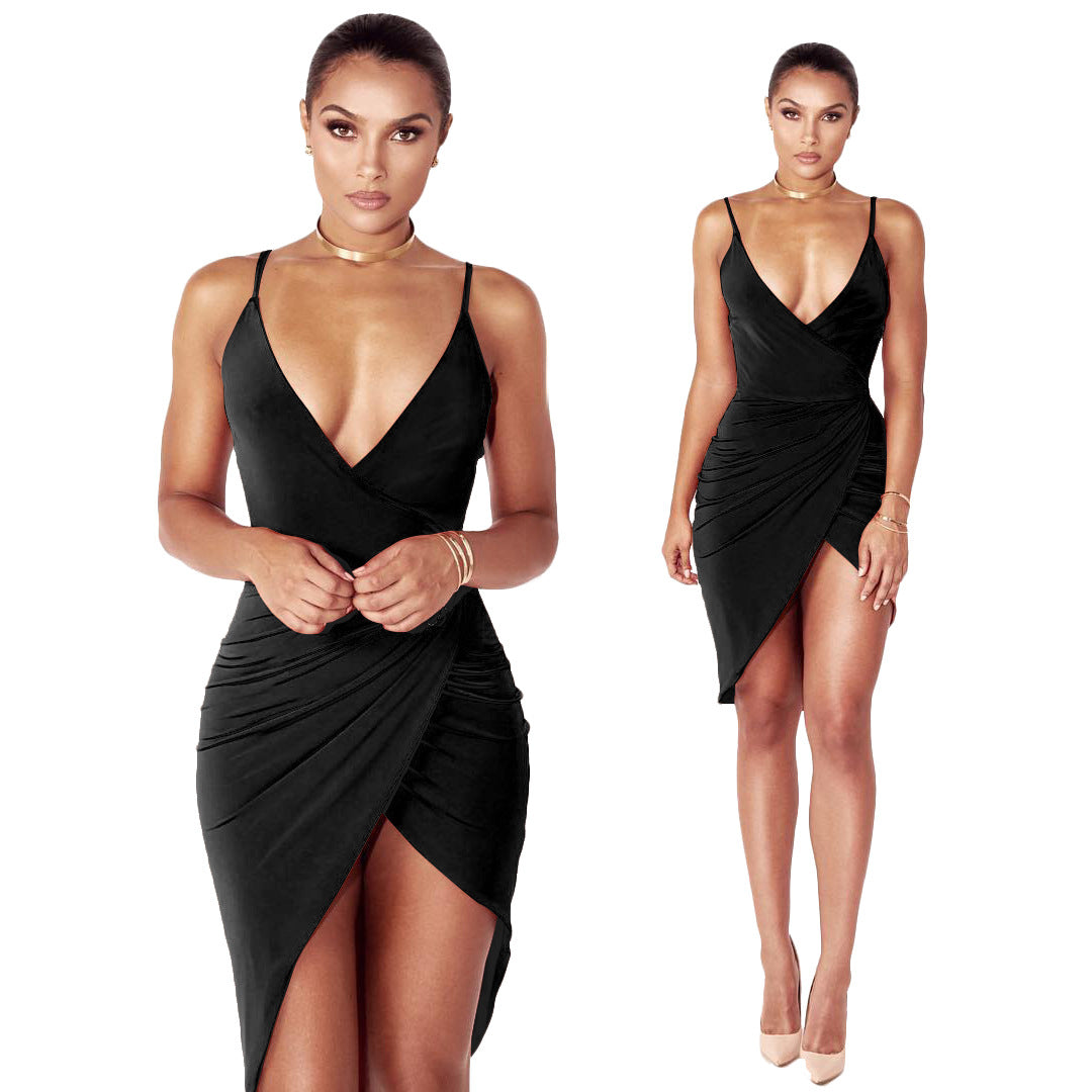 6 color new strap dress bandage skirt nightclub dress